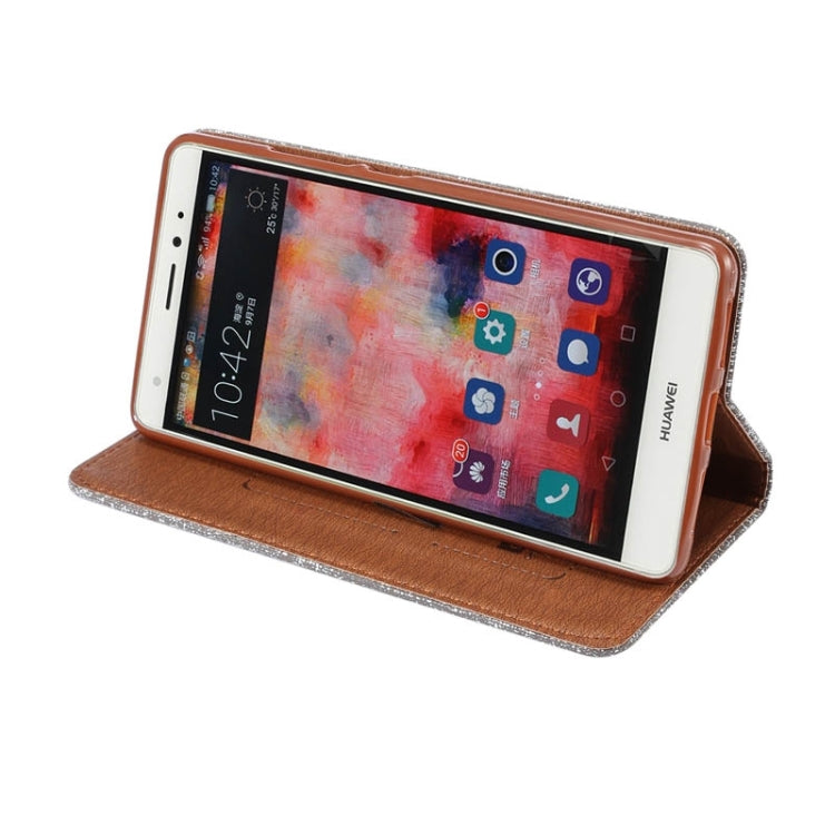 Canvas Texture Magnetic Horizontal Flip Leather Case with Card Slots & Holder for Huawei Mate S