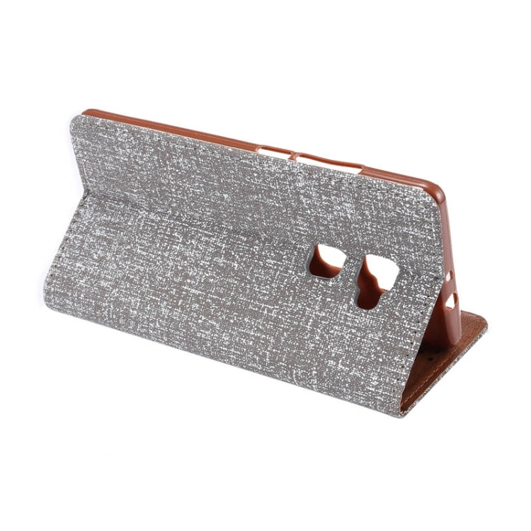 Canvas Texture Magnetic Horizontal Flip Leather Case with Card Slots & Holder for Huawei Mate S