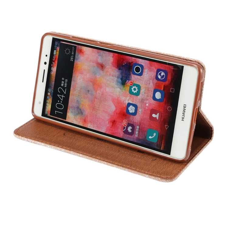 Canvas Texture Magnetic Horizontal Flip Leather Case with Card Slots & Holder for Huawei Mate S