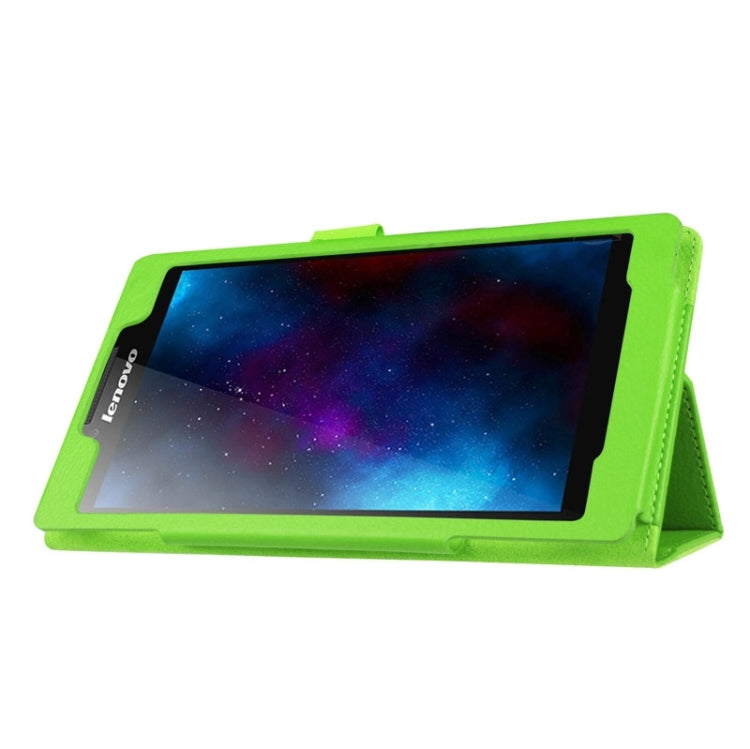 Litchi Texture Horizontal Flip Solid Color Leather Case with Two-Folding Holder for Lenovo Tab 2 A7-20F