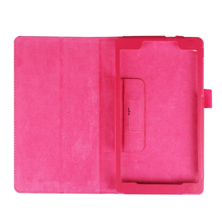 Litchi Texture Horizontal Flip Solid Color Leather Case with Two-Folding Holder for Lenovo Tab 2 A7-20F