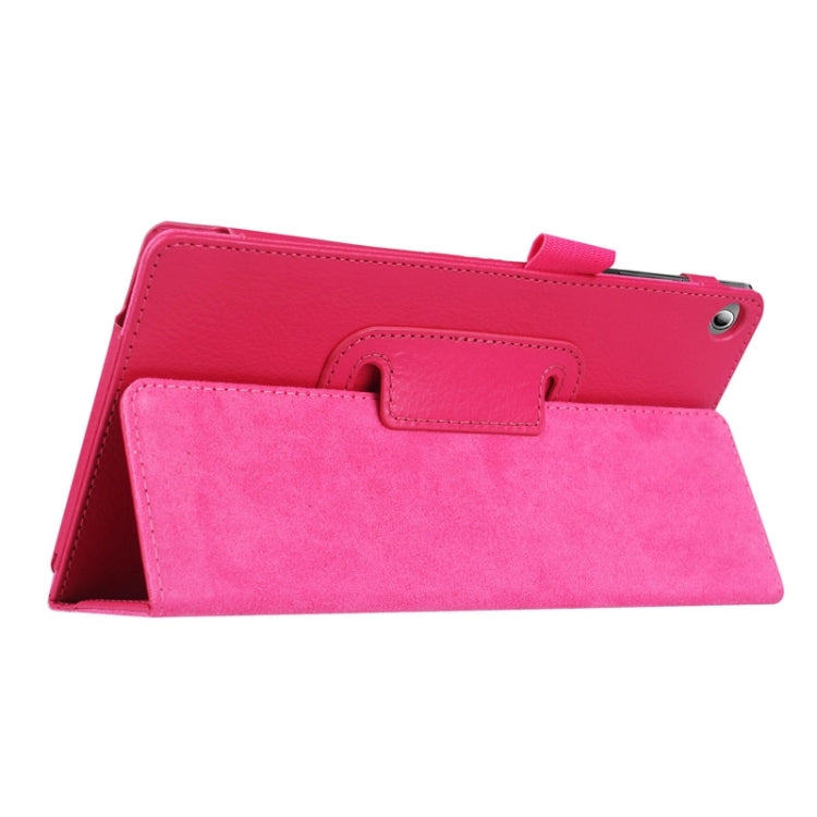 Litchi Texture Horizontal Flip Solid Color Leather Case with Two-Folding Holder for Lenovo Tab 2 A7-20F