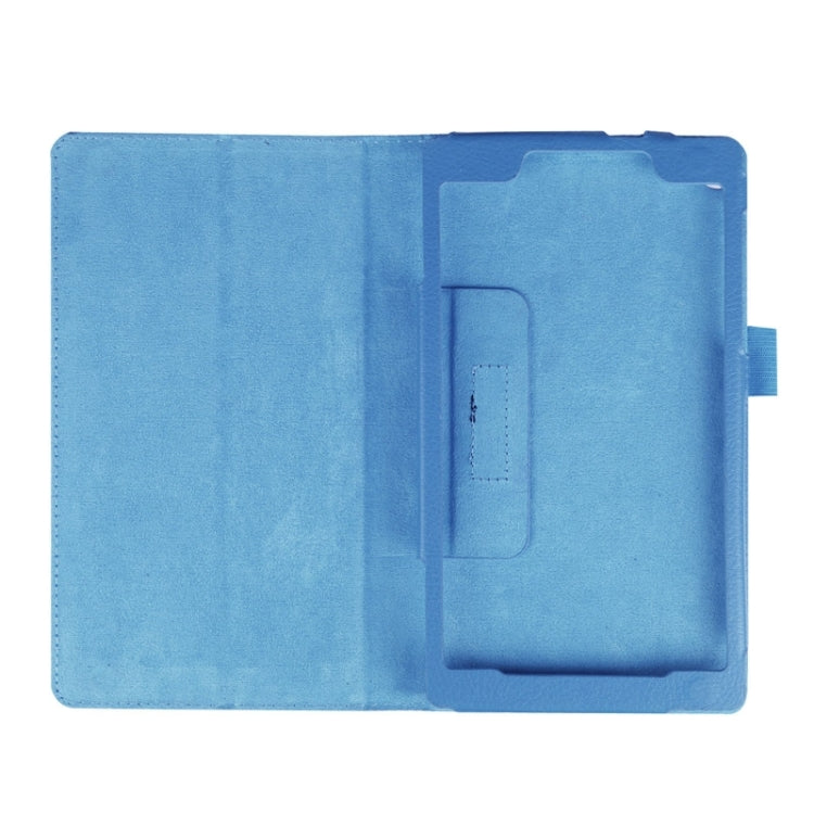 Litchi Texture Horizontal Flip Solid Color Leather Case with Two-Folding Holder for Lenovo Tab 2 A7-20F