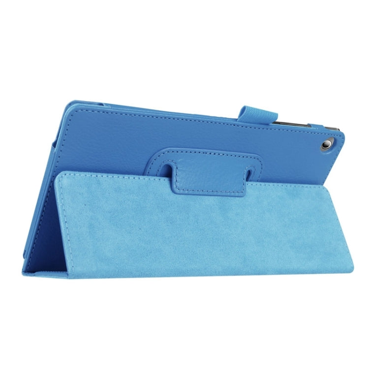 Litchi Texture Horizontal Flip Solid Color Leather Case with Two-Folding Holder for Lenovo Tab 2 A7-20F