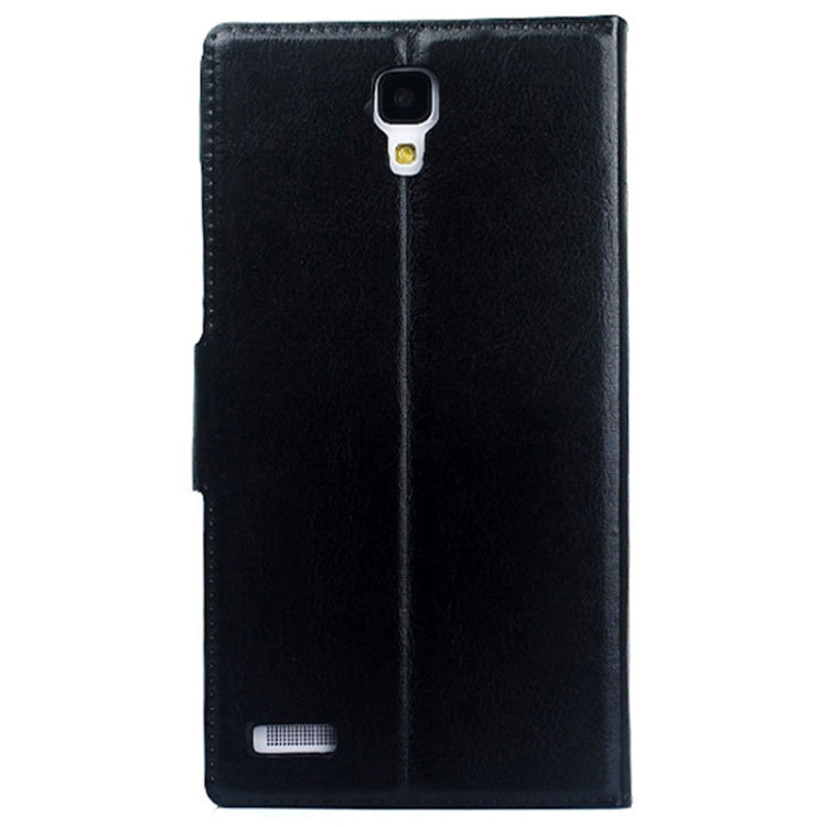 Crazy Horse Texture Magnetic Button Horizontal Flip Leather Case with Card Slots & Holder for Xiaomi Redmi Note