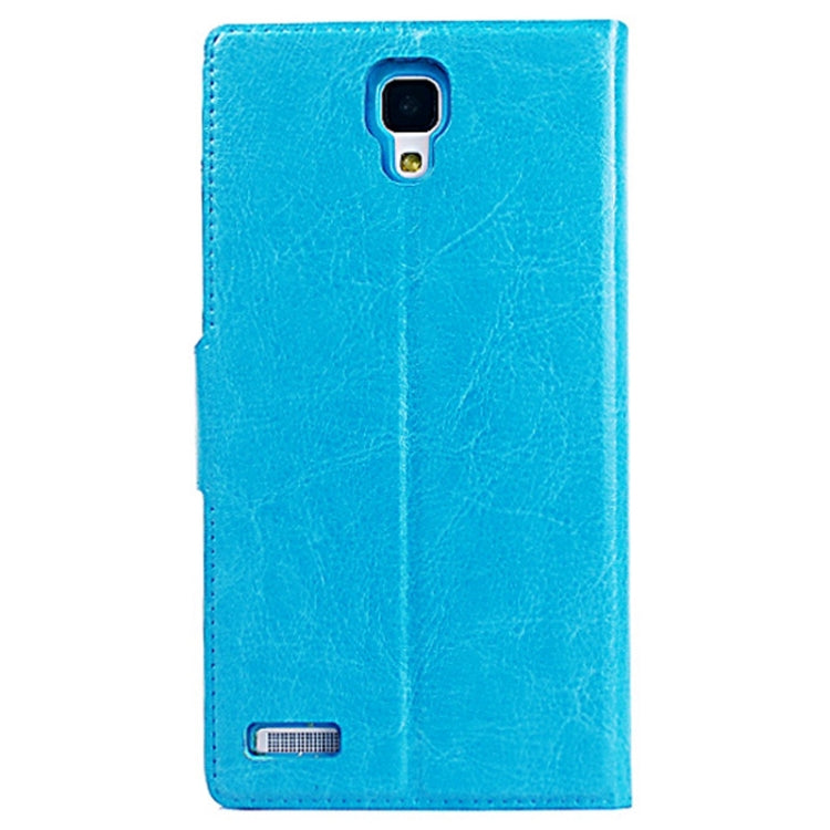 Crazy Horse Texture Magnetic Button Horizontal Flip Leather Case with Card Slots & Holder for Xiaomi Redmi Note