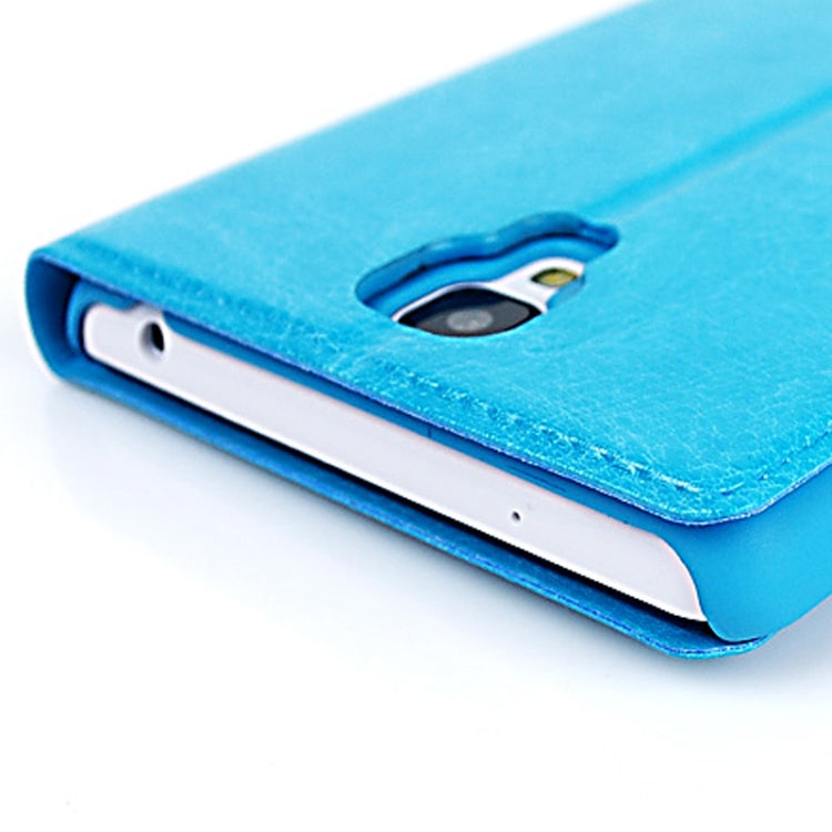 Crazy Horse Texture Magnetic Button Horizontal Flip Leather Case with Card Slots & Holder for Xiaomi Redmi Note