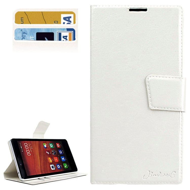 Crazy Horse Texture Magnetic Button Horizontal Flip Leather Case with Card Slots & Holder for Xiaomi Redmi Note