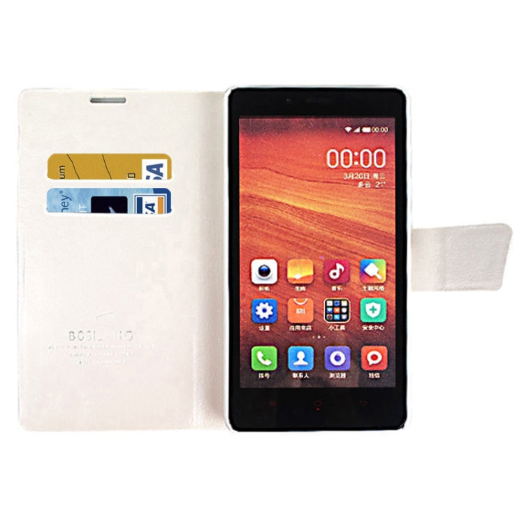 Crazy Horse Texture Magnetic Button Horizontal Flip Leather Case with Card Slots & Holder for Xiaomi Redmi Note