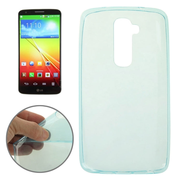 0.7mm Ultra-thin TPU Transparent Protective Case for LG G2