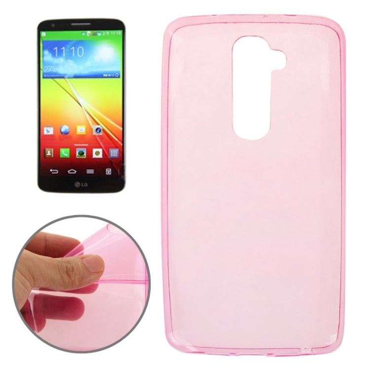 0.7mm Ultra-thin TPU Transparent Protective Case for LG G2