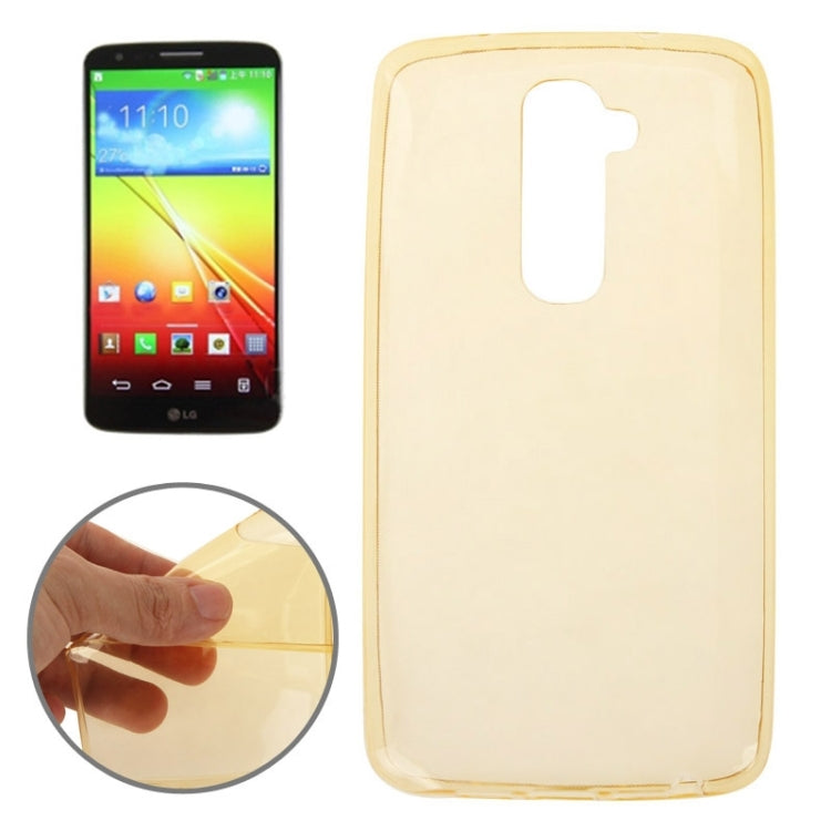 0.7mm Ultra-thin TPU Transparent Protective Case for LG G2