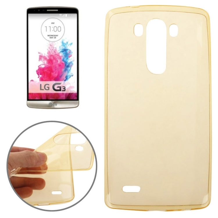 0.7mm Ultra-thin TPU Transparent Protective Case for LG G3