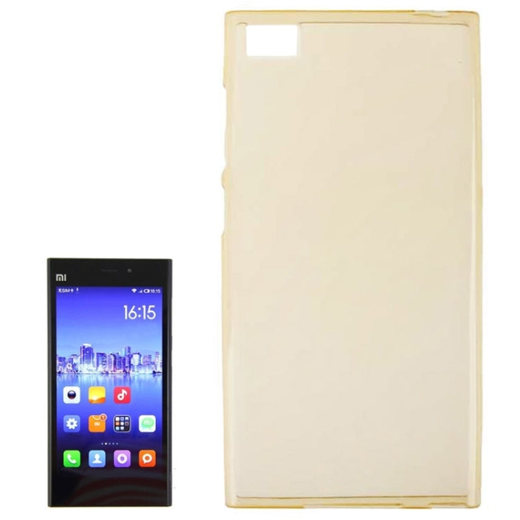 0.7mm Ultra-thin TPU Transparent Protective Case for Xiaomi Mi 3