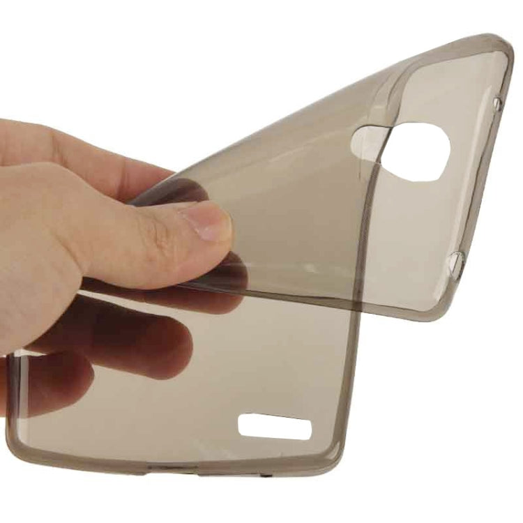 0.7mm Ultra-thin TPU Transparent Protective Case for Xiaomi Redmi Note(Grey)