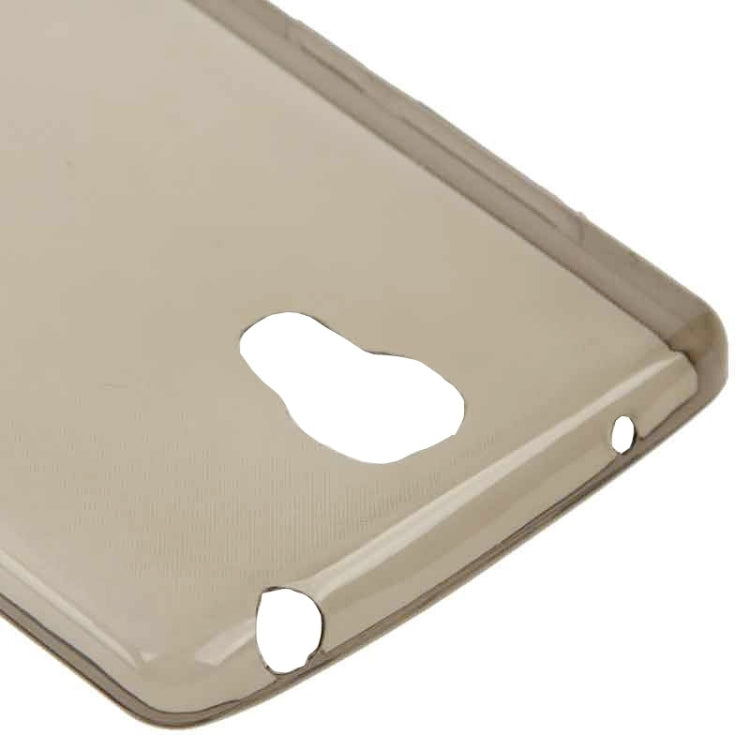 0.7mm Ultra-thin TPU Transparent Protective Case for Xiaomi Redmi Note(Grey)