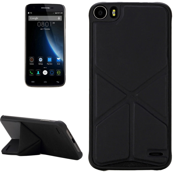 Leather Case with Holder for Doogee F3 / F3 Pro (S-MPH-1019)(Black)