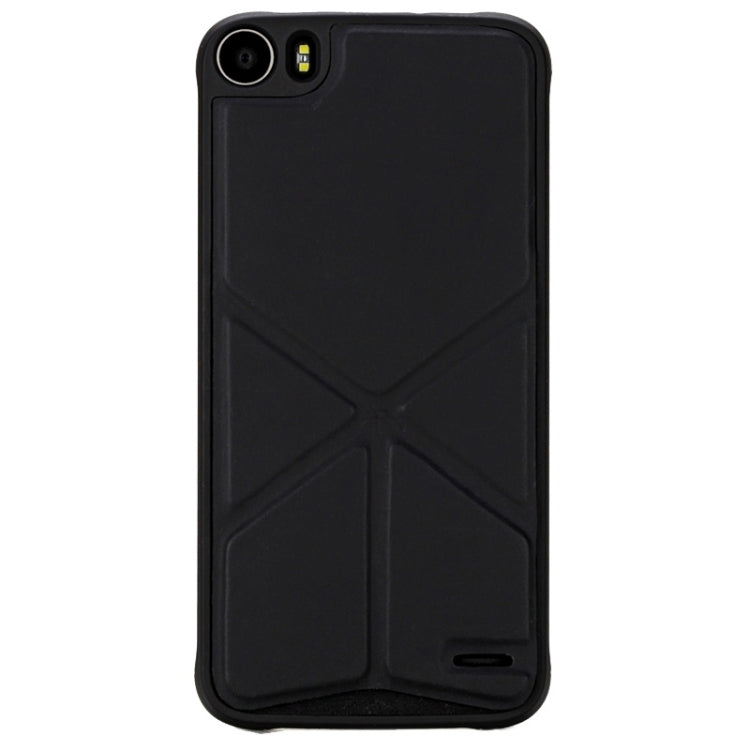 Leather Case with Holder for Doogee F3 / F3 Pro (S-MPH-1019)(Black)