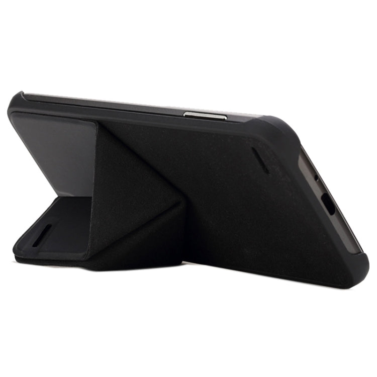 Leather Case with Holder for Doogee F3 / F3 Pro (S-MPH-1019)(Black)