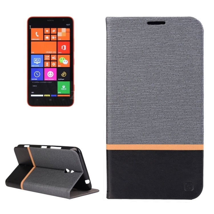 Brushed Texture Color Matching Style Horizontal Flip Leather Case with Holder & Card Slot for Nokia Lumia 1320