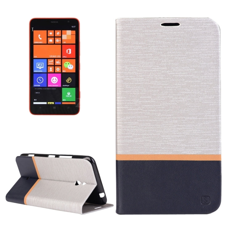 Brushed Texture Color Matching Style Horizontal Flip Leather Case with Holder & Card Slot for Nokia Lumia 1320