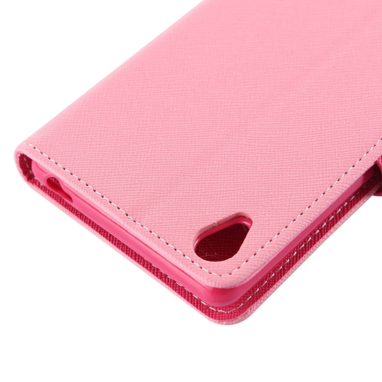 Cross Texture Leather Case with Holder & Card Slots & Wallet for Sony Xperia Z5 P