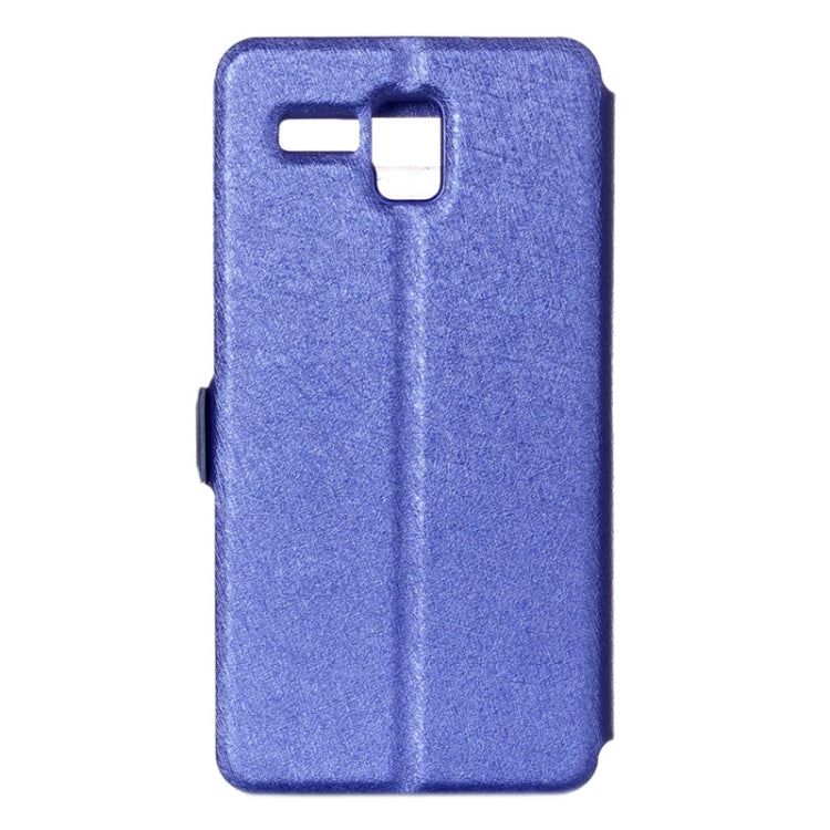 Silk Texture Horizontal Flip Leather Case with Caller ID Display & Holder for Lenovo Golden Warrior A8 / A806