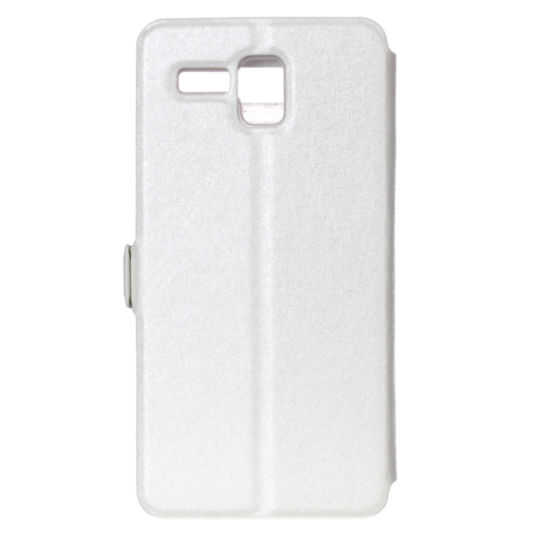 Silk Texture Horizontal Flip Leather Case with Caller ID Display & Holder for Lenovo Golden Warrior A8 / A806