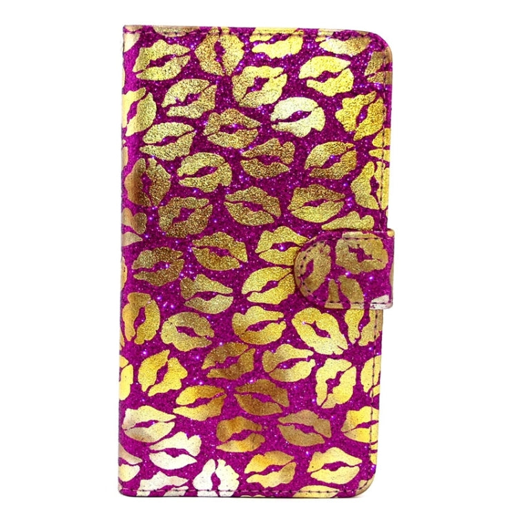 Goden Lips Pattern Leather Case with Holder & Card Slots & Wallet for Microsoft Lumia 640 XL