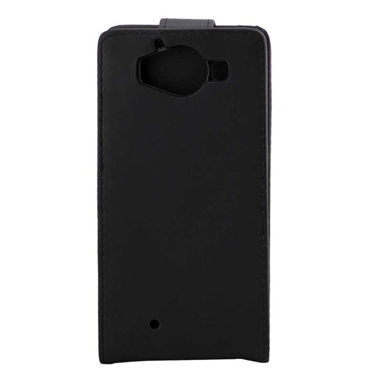 Vertical Flip Magnetic Buckle PU Leather Case for Microsoft Lumia 950(Black)