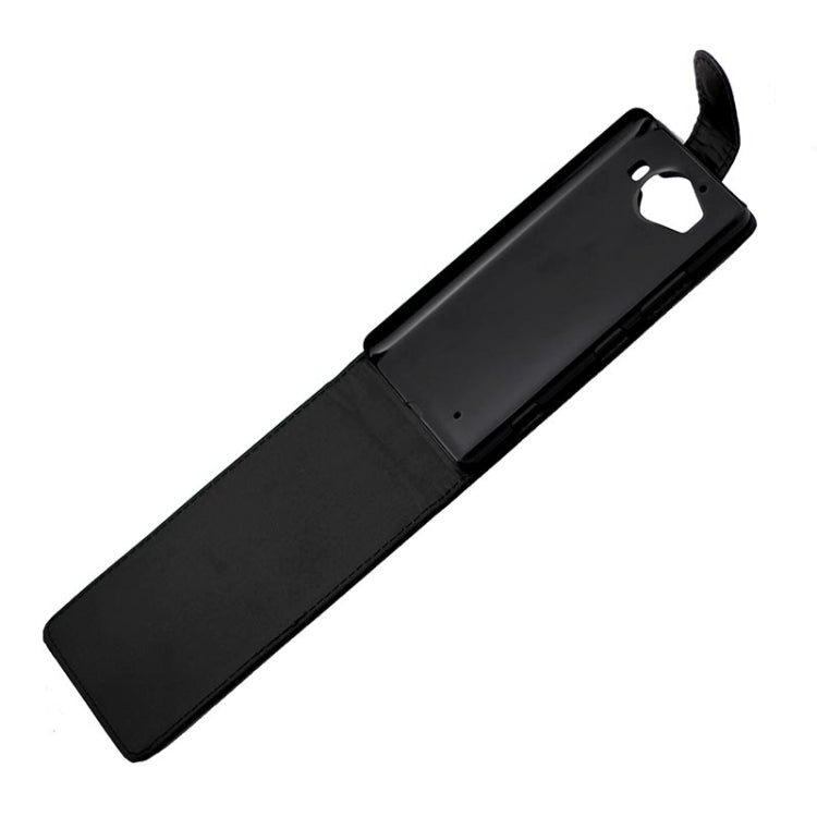 Vertical Flip Magnetic Buckle PU Leather Case for Microsoft Lumia 950(Black)
