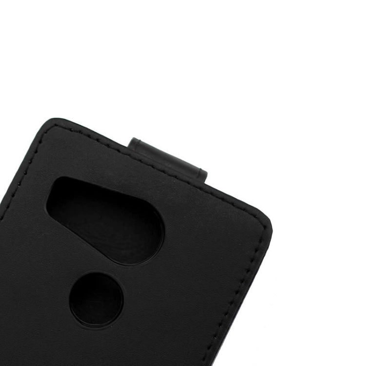 Vertical Flip Magnetic Buckle PU Leather Case for Google Nexus 5X(Black)