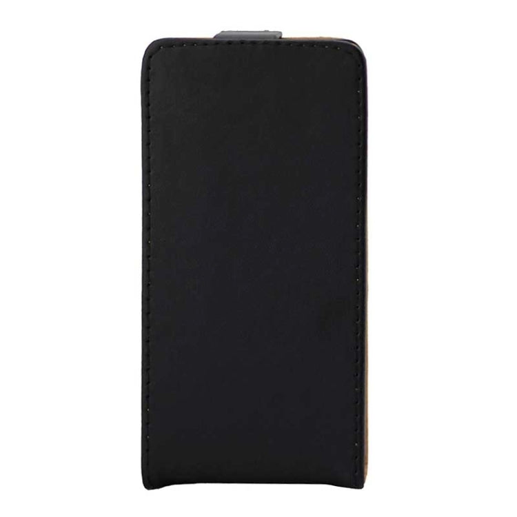 Khaki Lining Vertical Flip Magnetic Buckle PU Leather Case for Sony Xperia Z5 Compact / Z5 mini / E5803 / E5823(Black)