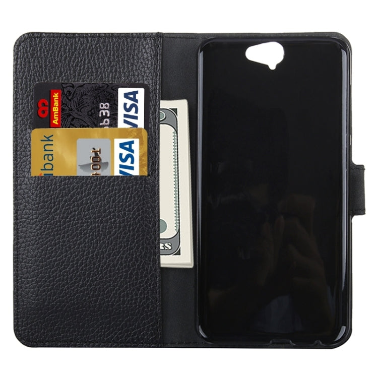 For HTC One A9 Litchi Texture Horizontal Flip Leather Case with Holder & Card Slots & Wallet