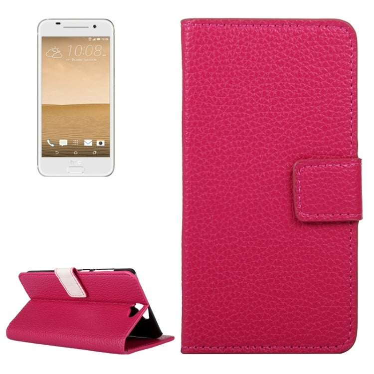 For HTC One A9 Litchi Texture Horizontal Flip Leather Case with Holder & Card Slots & Wallet