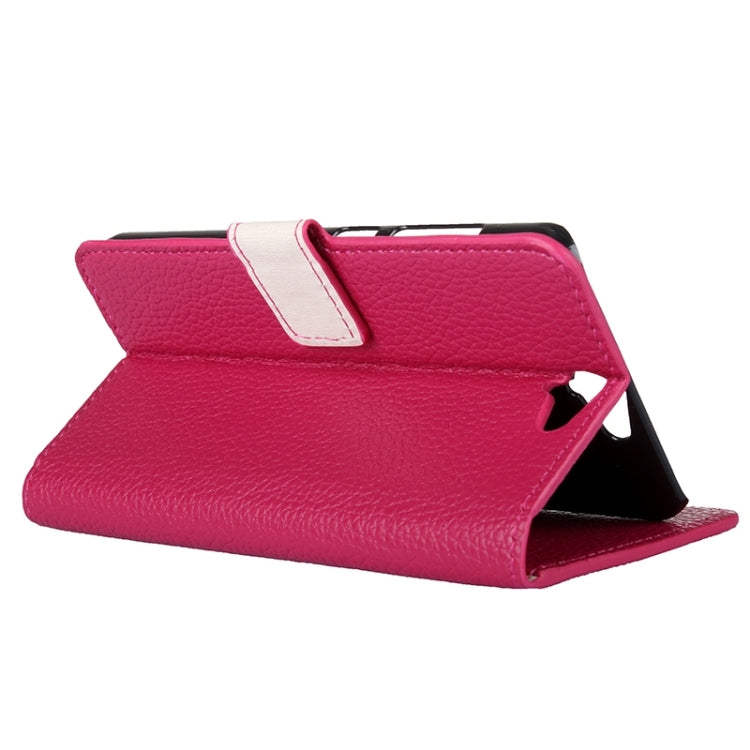 For HTC One A9 Litchi Texture Horizontal Flip Leather Case with Holder & Card Slots & Wallet