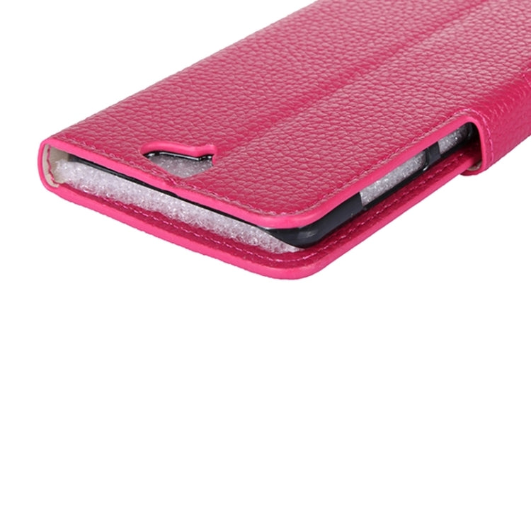 For HTC One A9 Litchi Texture Horizontal Flip Leather Case with Holder & Card Slots & Wallet