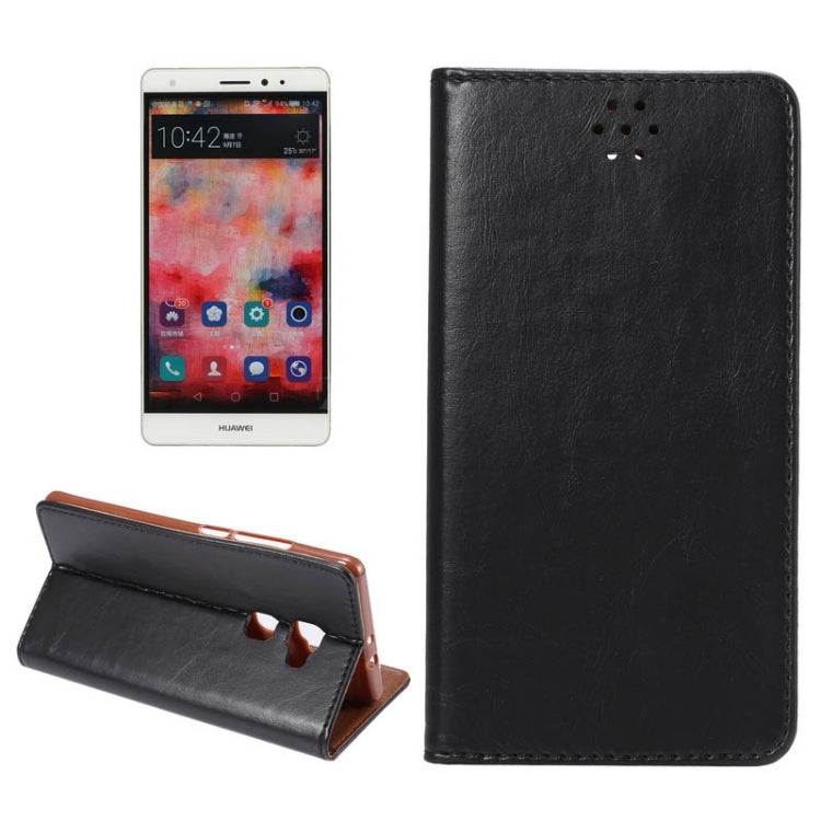 Crazy Horse Texture Magnetic Horizontal Flip Leather Case with Card Slots & Holder for Huawei Mate S