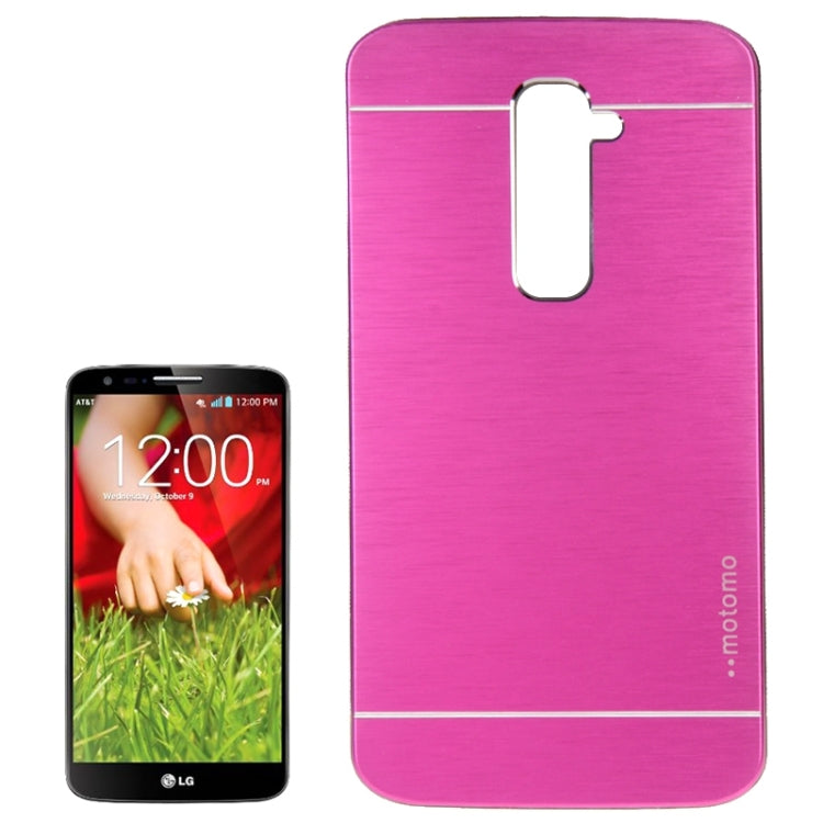 2 in 1 Brushed Texture Metal & Plastic Protective Case for LG G2