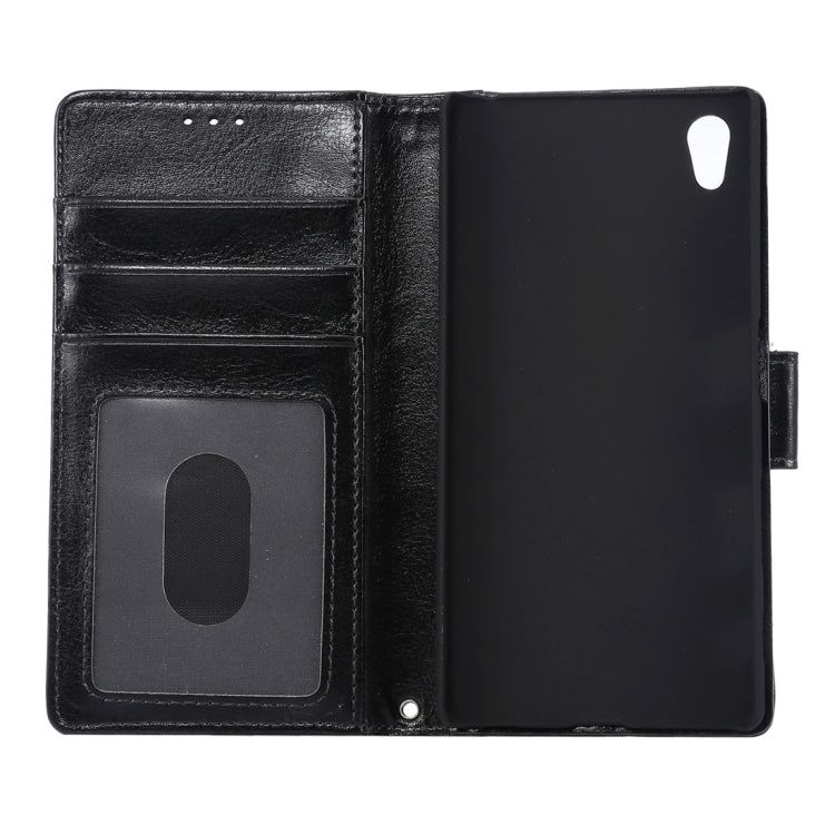 Crazy Horse Texture Horizontal Flip Leather Case with Holder & Card Slots & Wallet & Photo Frame for Sony Xperia Z5