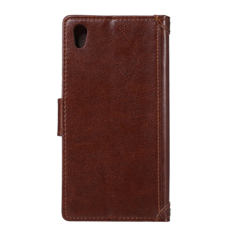 Crazy Horse Texture Horizontal Flip Leather Case with Holder & Card Slots & Wallet & Photo Frame for Sony Xperia Z5