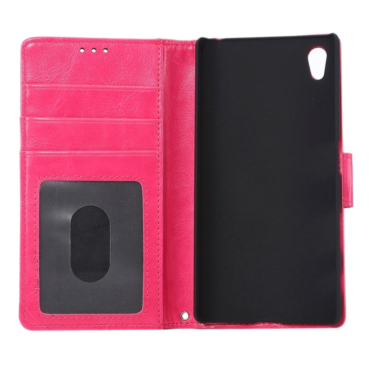 Crazy Horse Texture Horizontal Flip Leather Case with Holder & Card Slots & Wallet & Photo Frame for Sony Xperia Z5