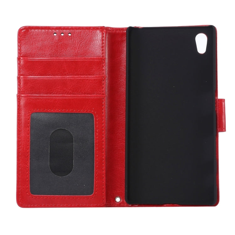 Crazy Horse Texture Horizontal Flip Leather Case with Holder & Card Slots & Wallet & Photo Frame for Sony Xperia Z5