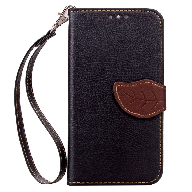 Litchi Texture Leaf Buckle Horizontal Flip Leather Case with Card Slots & Holder & Wallet & Lanyard for Motorola Moto G(3rd Gen.)