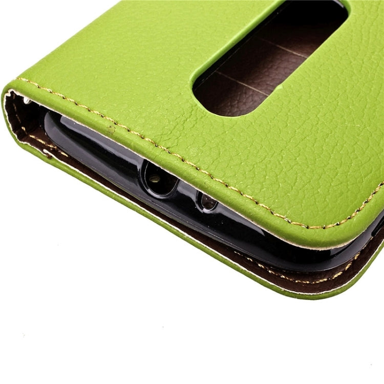 Litchi Texture Leaf Buckle Horizontal Flip Leather Case with Card Slots & Holder & Wallet & Lanyard for Motorola Moto G(3rd Gen.)