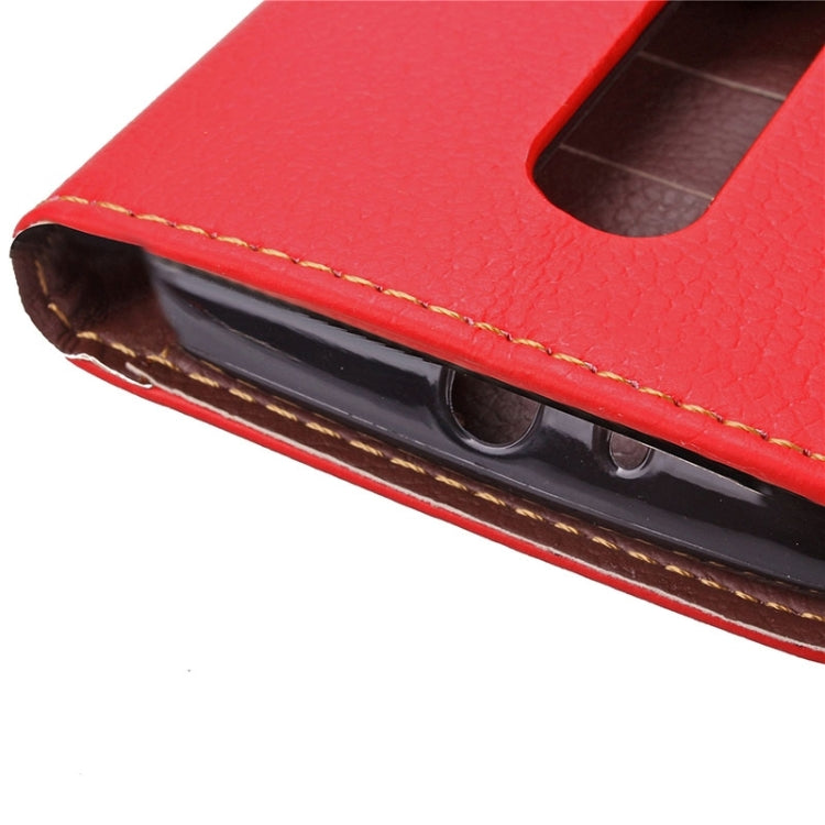 Litchi Texture Leaf Buckle Horizontal Flip Leather Case with Card Slots & Holder & Wallet & Lanyard for Motorola Moto G(3rd Gen.)