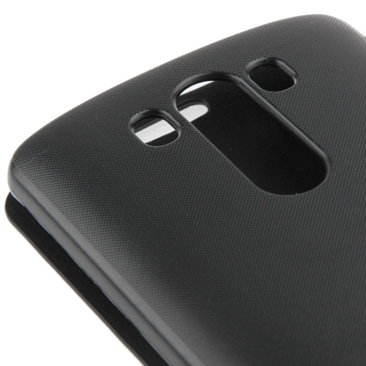 Brush Texture Magnetic Button Horizontal Flip Leather Case for LG G3 / D855