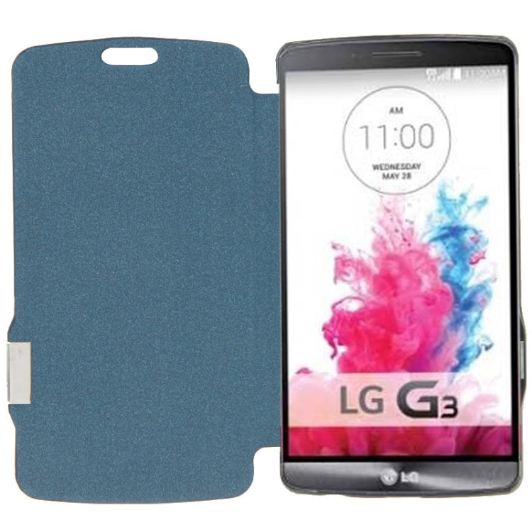 Brush Texture Magnetic Button Horizontal Flip Leather Case for LG G3 / D855
