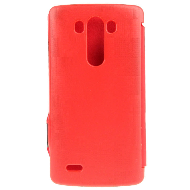 Brush Texture Magnetic Button Horizontal Flip Leather Case for LG G3 / D855