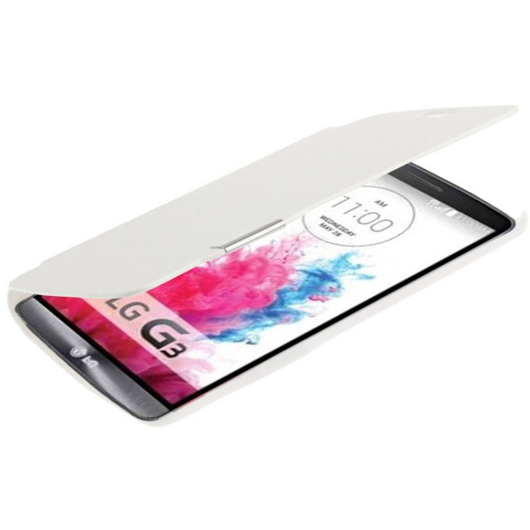 Brush Texture Magnetic Button Horizontal Flip Leather Case for LG G3 / D855